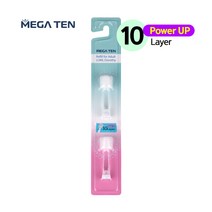 메가텐 MEGATEN 음파 진동 전동칫솔 LUMI white & DOROTHY 용 8단/10단 브러쉬 리필헤드 (2개입), 10단-효율세정용