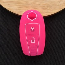 ZAD 실리콘 열쇠 고리 커버 케이스 후드 스킨 보호 홀더 스즈키 스위프트 스포츠 SX4 스코스 그랜드 비타, 10 rose