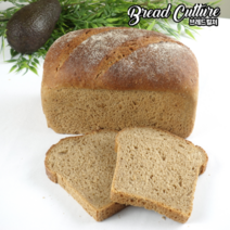 [브레드컬쳐] 통밀식빵 (보성 우리밀통밀 100% 비건), 컷팅(12mm)