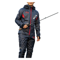 SPERLA 프리미엄 고어텍스급 낚시복 상하세트 가을 겨울 기모 방한복 빅사이즈 낚시자켓 바지 HKL6, 4XL, 네이비