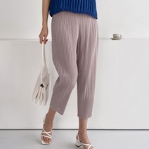 [바보사랑] 여자 플리츠 주름 7부 캐주얼 데일리 팬츠[옷자락]