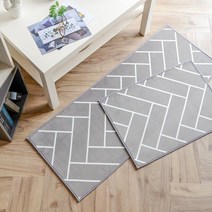 이니띠움 글로우 헤링본 발주방 매트, 발매트(50*70)/그레이