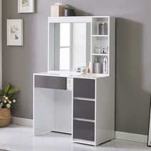 가온리빙 크루 800 LED 화장대/콘솔 일반화장대, 크루 LED(화이트그레이)