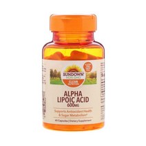 Sundown Alpha Lipoic Acid 알파리포산 600mg 60정