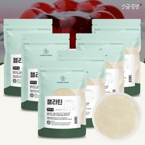 소금공방 젤라틴 가루 분말 500g, 6팩