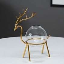 사슴 모양 꽃병 모던 철제꽃병 북유럽 인테리어화병, 해외, 02