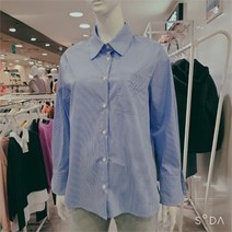 꾸즈 nc중앙로 박시핏 줄무늬셔츠 CP244B1