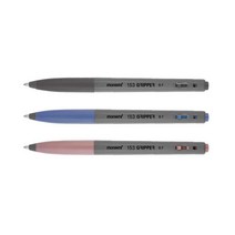 모나미 153 그리퍼 볼펜 / 12개묶음상품 3개묶음상품 / 블랙 블루 레드 / 0.5mm 0.7mm / 유성볼펜 모나미볼펜153 모나미볼펜 노크식볼펜, 블랙블루레드각1개씩_3개묶음상품