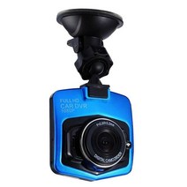 방패 모양 2.2 인치 자동차 DVR 대시 카메라 HD 1080P 운전 레코더 비디오 야간 투시경 녹화 광각 동작 탐, 파란_no memory card