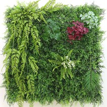 플랜트월 벽면 녹화 조화 행잉플랜트 고급형 허브라인 잔디 50cm X 50cm, 단품