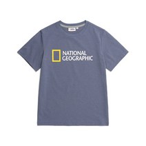 [백화점매장 정품출고] 내셔널지오그래픽키즈 키즈아동복 [23SS]내셔널지오그래픽 키즈 K232UTS820 에센셜 빅로고 HTEE GRAY BLUE