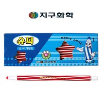 지구화학 슈퍼 낱색 색연필 (12자루) 1다스 (빨강), 상세페이지 참조, 본상품