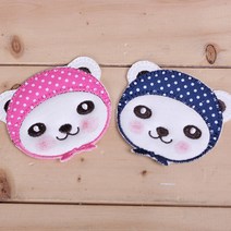 [펠트친구] 땡땡이 모자곰와펜/예쁜와펜/캐릭터와펜/와펜파는곳, 파랑