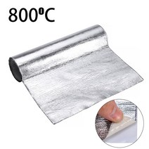 은박단열재 바닥 단열재 외벽 스티로폼 25*50cm 1 롤 자동차 인테리어 자체 접착 알루미늄 단열 자동차 보, 한개옵션0
