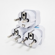멀티변환 플러그 돼지코 110v 220v 변환 3개입 해외여행용, 3개
