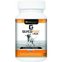 VetriScience GlycoFlex Plus 츄어블 정제 반려견용 관절 보조제 120강아지