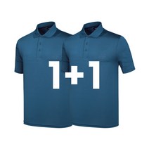 [1+1] 데일리 시원한 스판 카치온 카라 반팔티셔츠 1+1