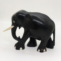 일본 코끼리 목각인형 2