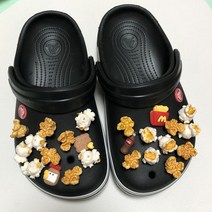 팝콘 콜라 감튀 24Pcs 슬리퍼 장식 꾸미기 세트