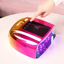 네일 손잡이가 있는 새로운 충전식 네일 램프 무선 젤 폴리쉬 건조기 LED 라이트 손톱 UV 2022, 02 Red Light Gold_03 AU