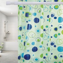 윈지 방수 샤워커튼 모음, 버블, 1개
