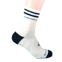 [COMPRO] 컴프로 테이핑양말 화이트&네이비 화이트(테이핑) 장목, 네이비 화이트