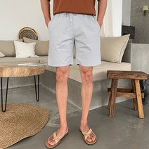 그로브 워싱 반바지 데일리 3부 5부 숏 팬츠 여름 40수 면 바지 편한 남자 옷 코디