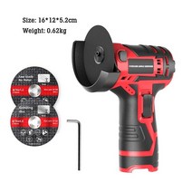 전기그라인더 충전식그라인더 makita 12v 배터리용 3인치 300w 브러시리스 미니 앵글 그라인더 무선 폴리셔 금속 절단 연마 그라인더(배터리 없음), 유형 1, 1.TYPE 1
