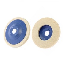 연마기 연마 디스크 버핑 휠 앵글 그라인더 펠트 패드 2 개 광택 금속 유리 세라믹 대리석 자동차 나무 도구