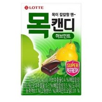 롯데제과 목캔디 허브민트, 38g, 1개