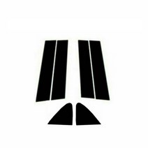 쉐보레 실버라도 1500 크루 캡 2019 2020 2021 2022 자동차 창 기둥 포스트 도어 트림 커버 외부 스티커