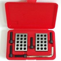 게이지블록 홀정밀 블록 나사 평행 클램핑 세트 스틸 게이지, 02 25-50-75mm set