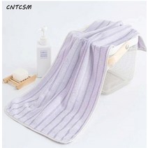 CNTCSM 공장 코랄 수건 1장 두꺼운 흡수 줄무늬 세면대 5개입 선물용 타월, 자회, 35*75