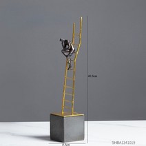 동상 노르딕 홈 액세서리 거실 장식 골드 입상 사무실 장식 조각 추상 현대 미술 골동품 카페인테리어 집꾸미기 방꾸미기 빈티지소품 카페소품, 사상가 피규어 B