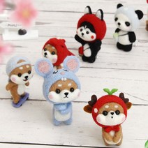 양모 니들펠트 세트 만들기 DIY 양모펠트, 62골무2P