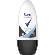 [영국] Sure Invisible Aqua Roll On 데오드란트 50ml 50ml 1개, 14개