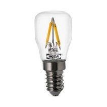 이케아 뤼에트 LED전구 E14 80루멘 2700K 투명 27x63mm, 1개, 이미지참조