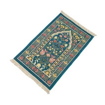 THE WAROOM SHOP 이슬람기도 깔개 드라이 클리닝 민속 맞춤형 금 실 예배 담요 거실