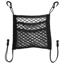 VEHIRIE 앞좌석 사이 3겹 자동차 메시 오거나이저 보관 어린이 개 애완동물 네트 배리어 포켓 탄성 티슈 지갑 홀더 그물 자동차 SUV 밴용