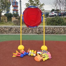 박터트리기 바구니 던지기 지능형 감각 통합 훈련 장비 대화형 게임 소품, 라지샷레드(공12개+프리스비5개+어뢰5개