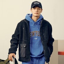 아키클래식 에코 플리스 미드넥 집업 블랙 - 블랙