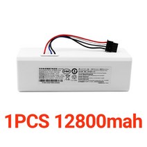 자동차 교체 대용량 2022 업그레이드 14.4V 배터리 로봇 청소기 1C 샤오미 Mijia STYTJ01ZHM 진공, 03 12800mAh_01 14.4 볼트