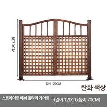 방부목대문 나무대문 단독주택대문 문짝 원형방부목 중문제작, 단일사이즈, 격자선 문  120x70(평 바닥)