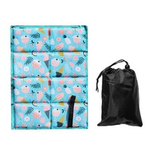 Folding Seat Cushion Moisture-proof Sitting Pads Heat-insulating Seat Pads Portable Beach Cushion Ou, 03 Blue Ice Cream