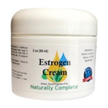 Naturally Complete 에스트로겐 크림 60ml 생체 동일 천연 호르몬 대체 요법 무향 미국산 여성 안면 홍조 갱년기 질 건조증 기분 변화 불면증 식은땀 불안 스킨케어, 1개
