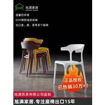 본톤 접이식 식탁 의자 등받이 그물 빨간 책상 식당 홈 플라스틱 두꺼운 북유럽 사무실, [10]  제뉴인먼트 레몬 옐로우