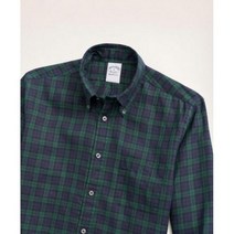 Brooksbrothers 브룩스 브라더스 Regent 레귤러핏 Irish 린넨 Faded 타탄 체크 무늬 셔츠 117557