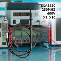 오실로스코프 용 100MZH 300MHZ 500MHZ 프로브 Dso138 악어 클립이있는 Fnirsi 1013d 감쇠기 1X 10X X100, 02 TEXAS250 1pcs