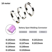 스폿용접기 스팟 미니 10 m 리튬 이온 배터리 니켈 시트 플레이트 도금 커넥터 지점 용접 기계 TapeThickness, 8.0.1X10mmX10m, 1개