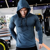 망 피트니스 운동복 달리기 스포츠 까마귀 체육관 조깅 후드가 달린 야외 운동 운동복 근육 훈련 운동복 탑스